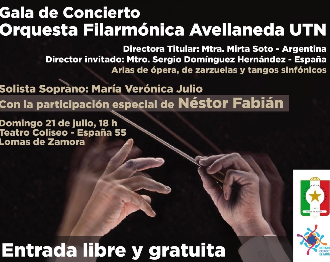 Filarmónica Avellaneda, gratis en Lomas de Zamora