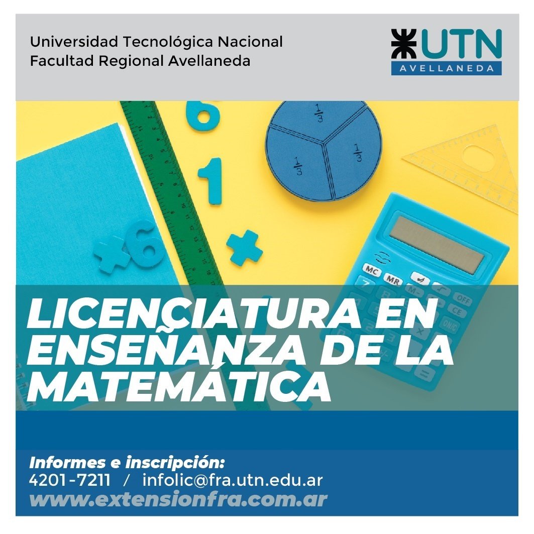 Licenciatura en enseñanza de la matemática