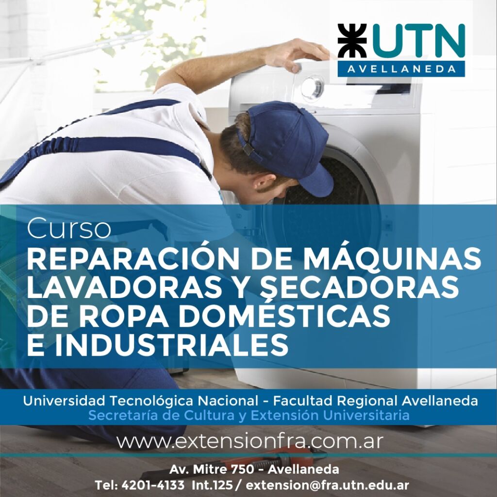 Reparador de Máquinas Lavarropas y Secadoras de Ropa (Domésticas e Industriales) - PRESENCIAL