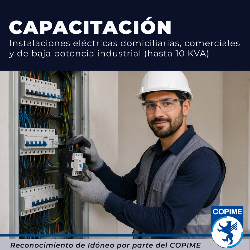INSTALACIONES ELÉCTRICAS DOMICILIARIAS, COMERCIALES Y DE BAJA POTENCIA IND.